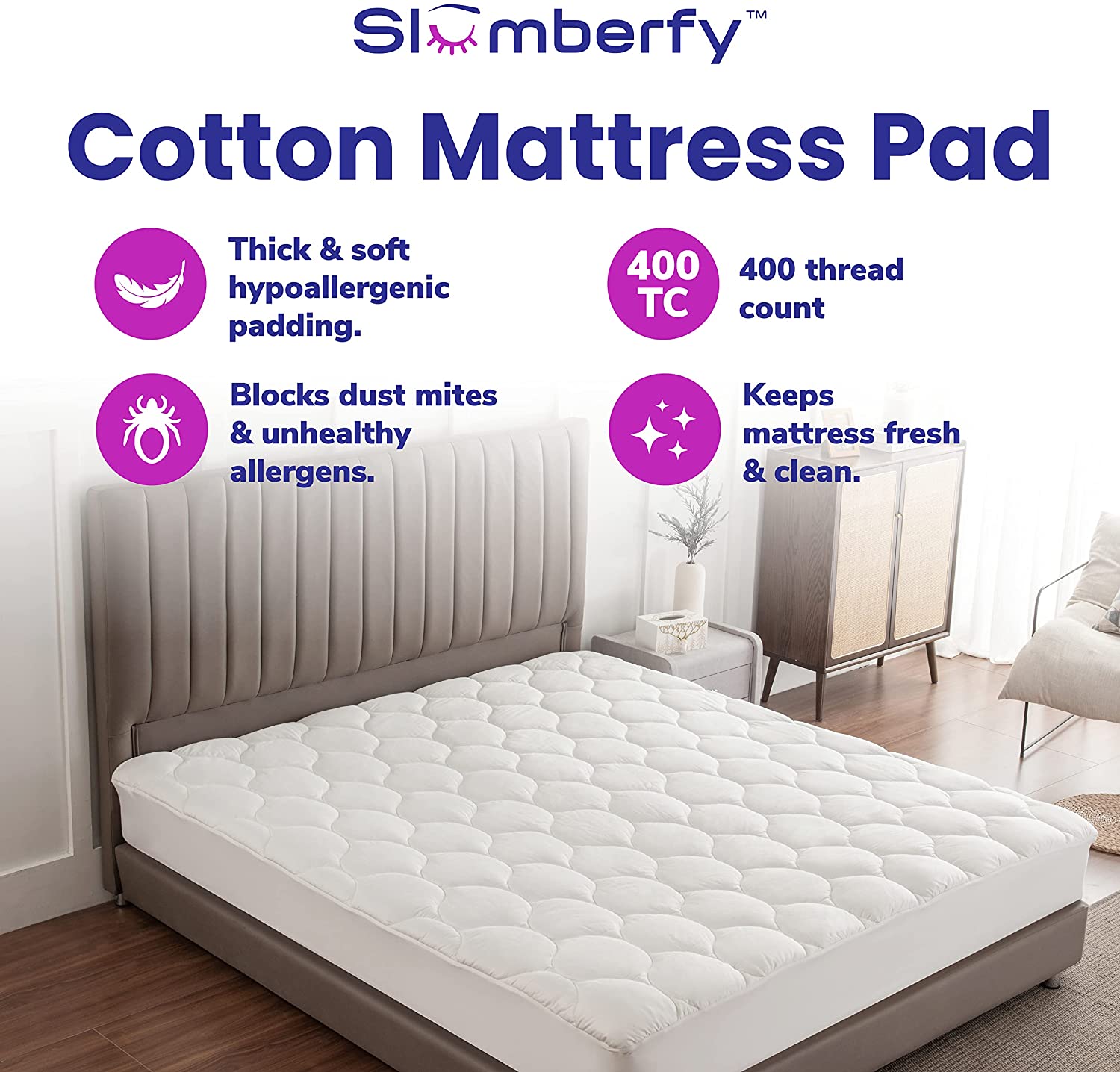 The Twillery Co.® Pinehur Ultra-Soft Microfiber Waterproof Sofa Bed  Mattress Pad & Reviews